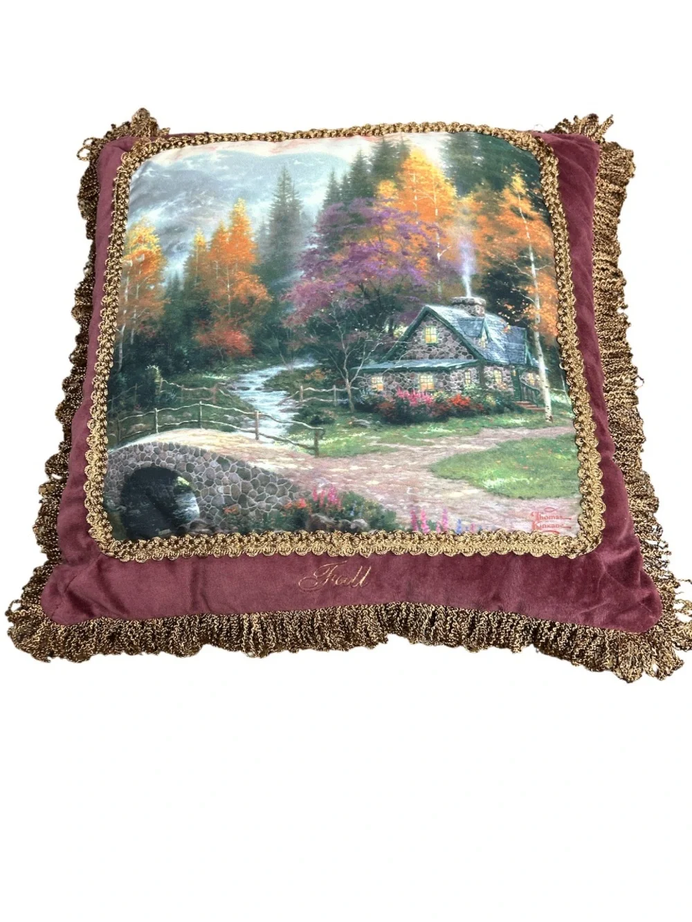 2008 Thomas Kinkade “Season of Splendor” Decorative Pillows Set of 4